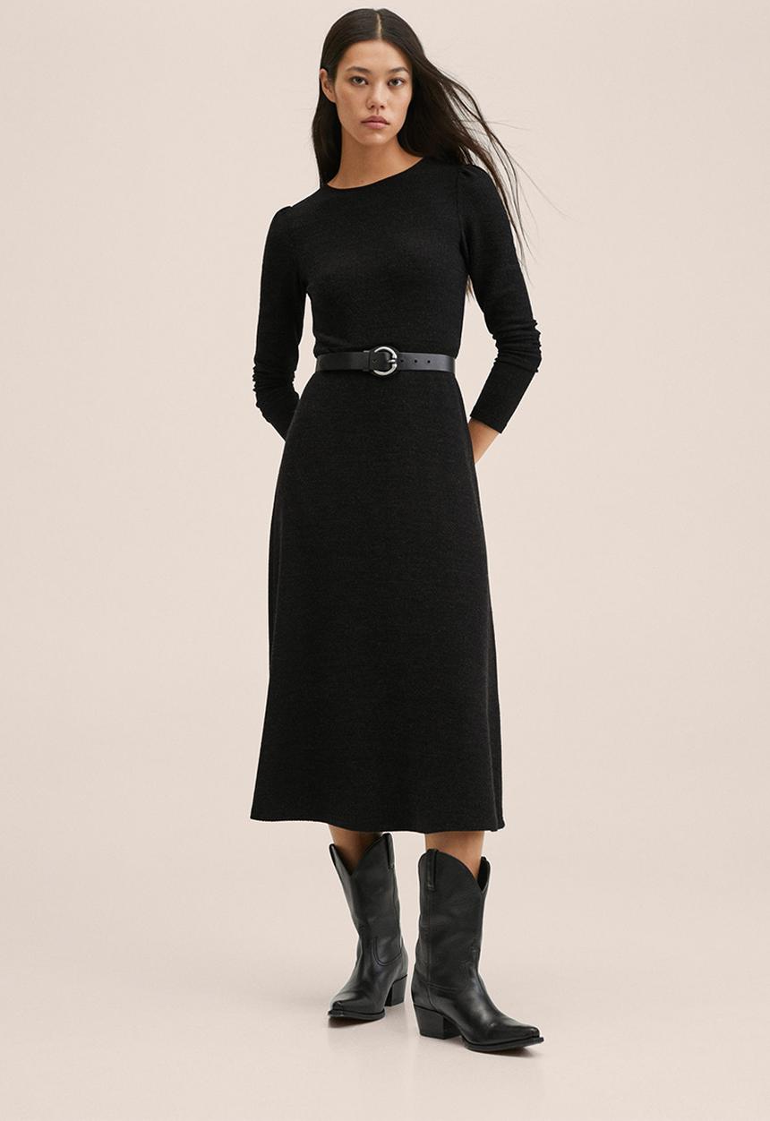 MANGO - Dress yueling - dark grey