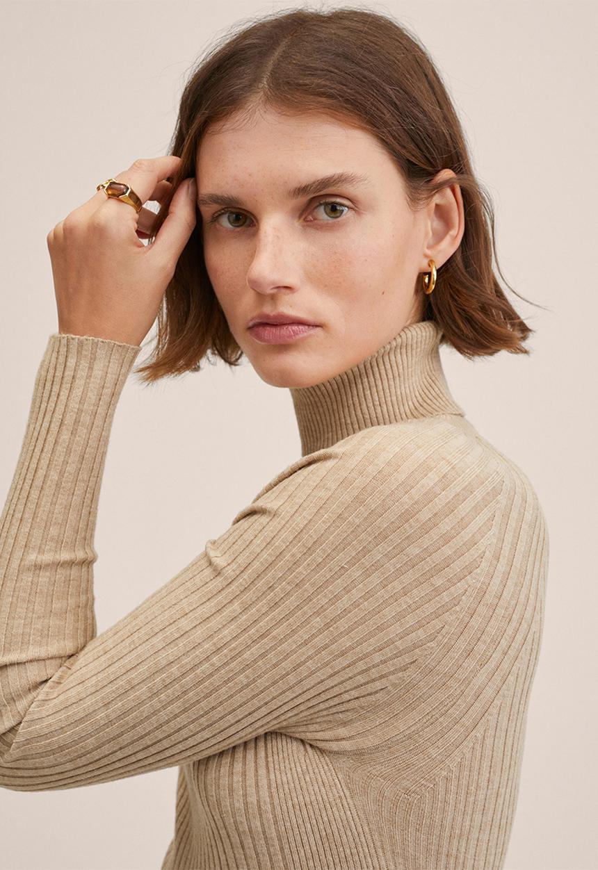 MANGO - Dress goleta - light pastel brown