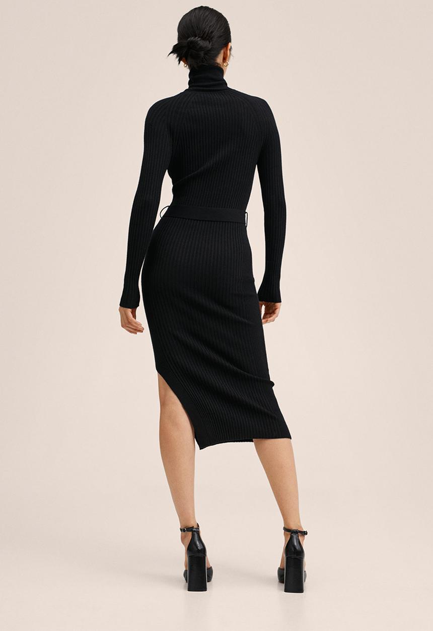 MANGO - Dress goleta - black