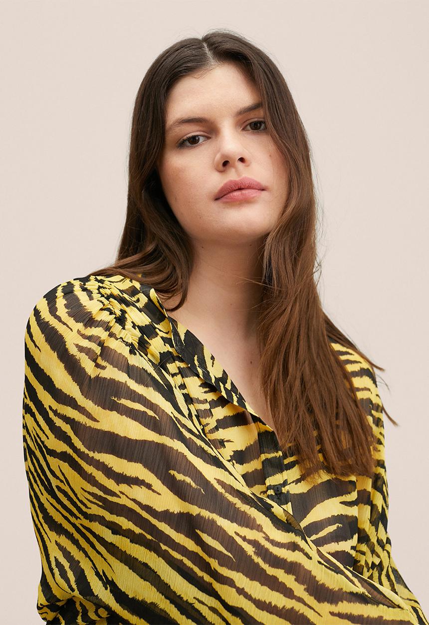 MANGO - Plus blouse . timmy - yellow & black 