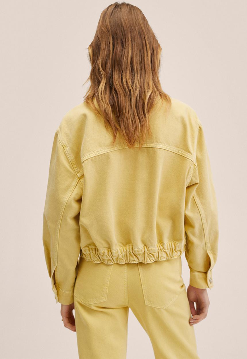 MANGO - Jacket mabel - medium yellow