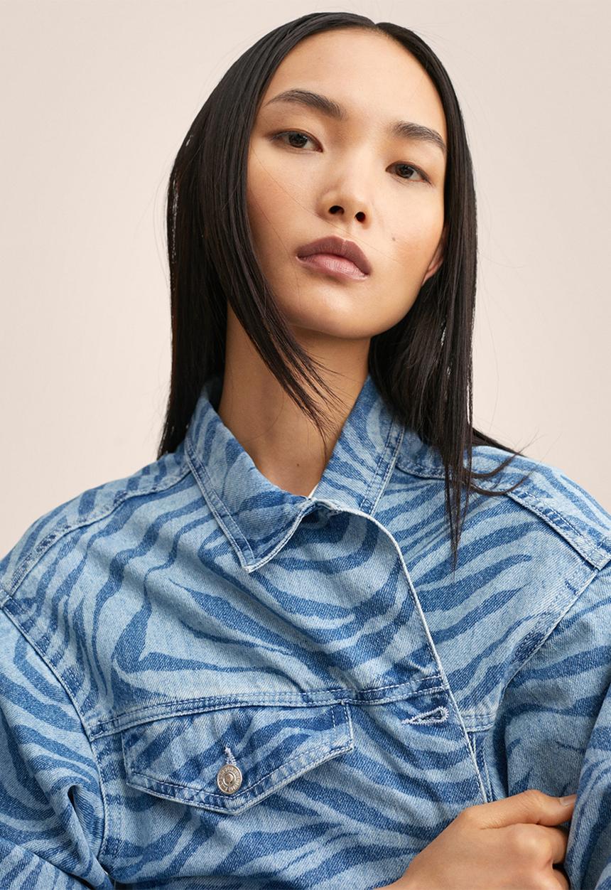 MANGO - Jacket trueno-h - open blue
