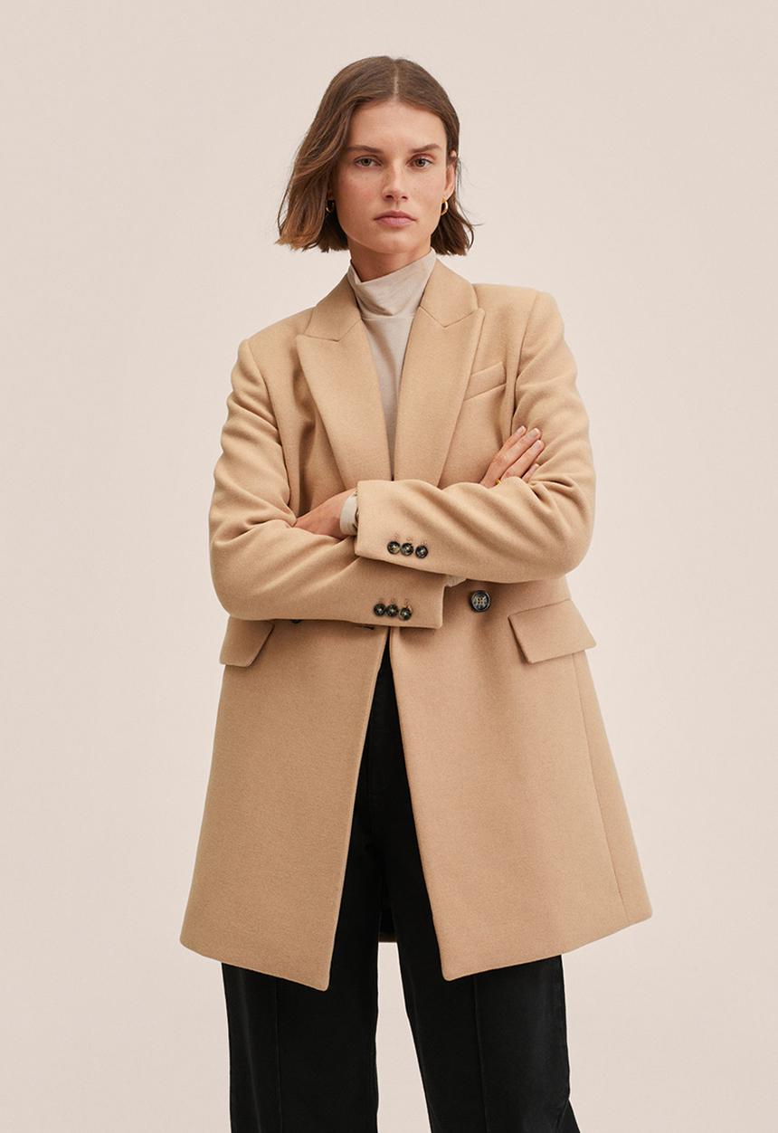 MANGO - Coat dali - light beige