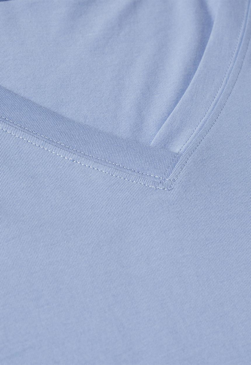 MANGO - T-shirt chalapi - light blue