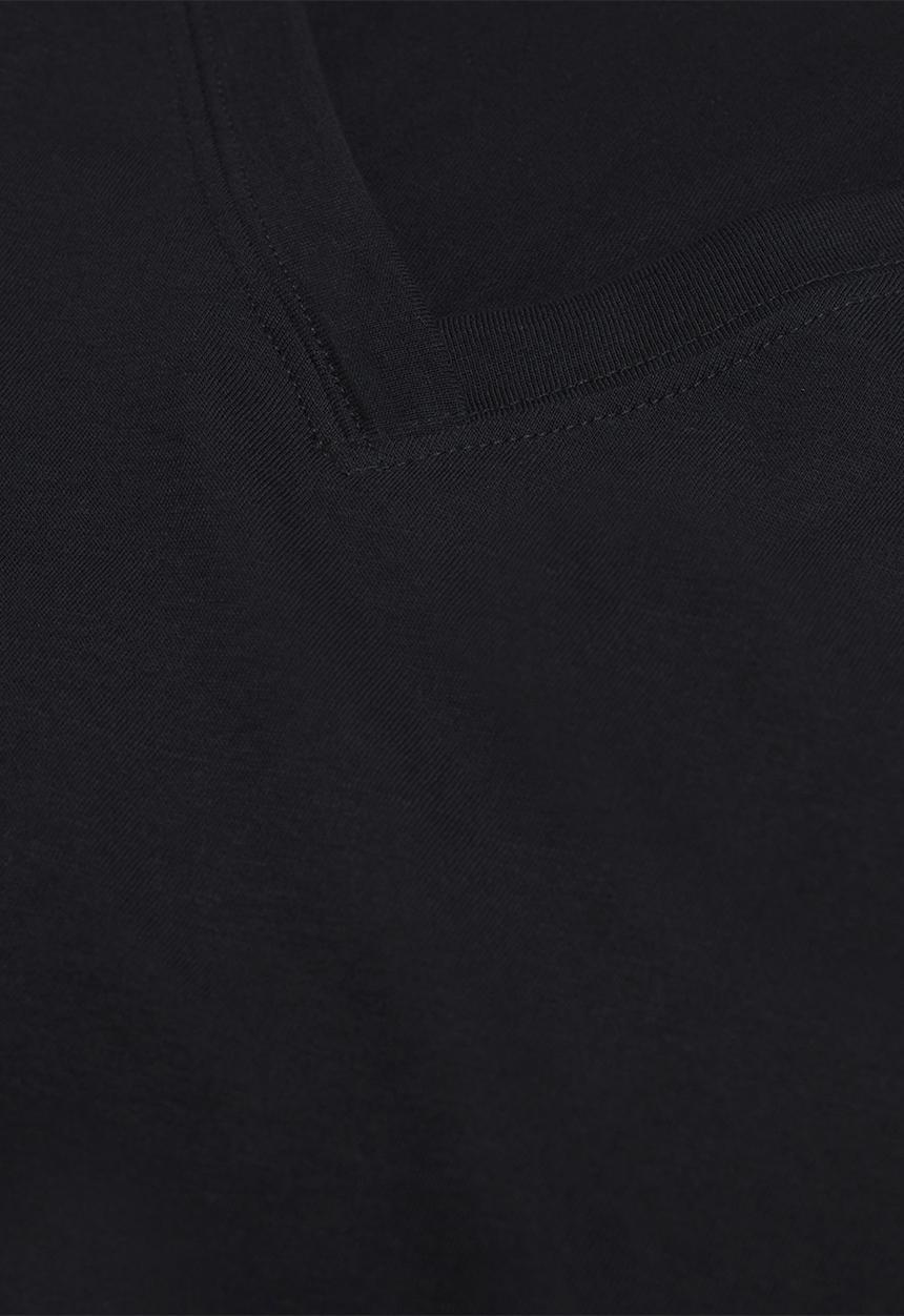 MANGO - T-shirt chalapi - black