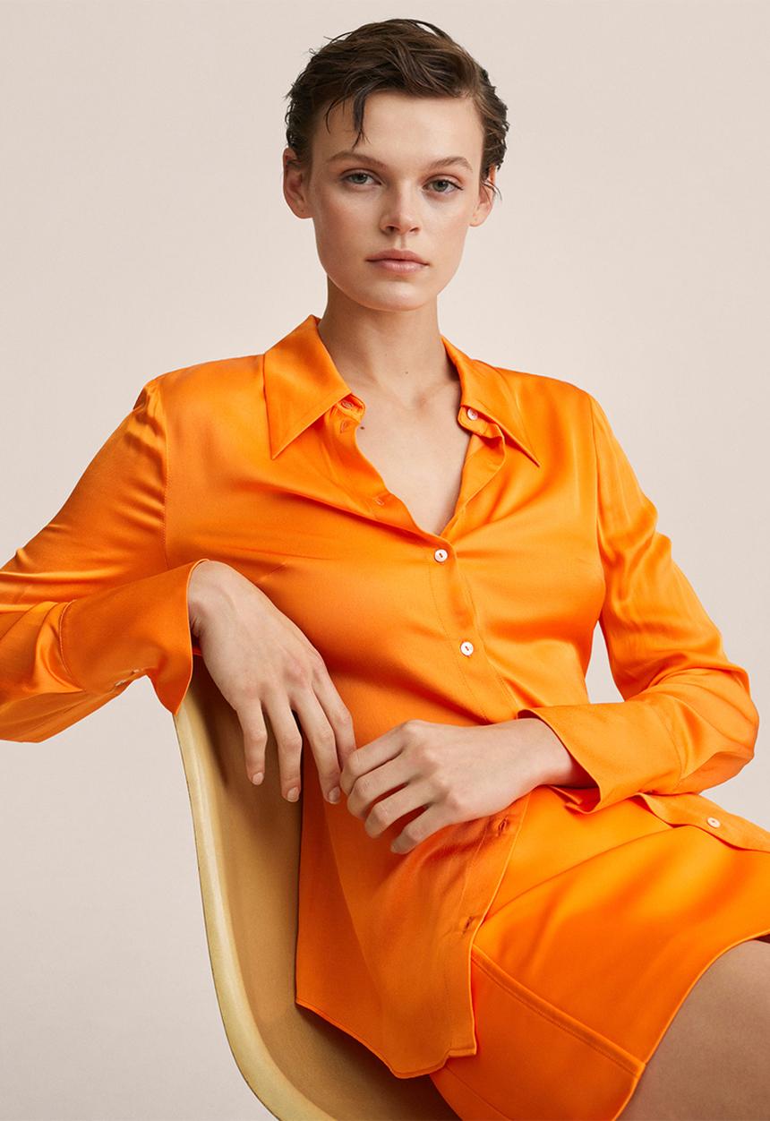 MANGO - Shirt priscila - orange
