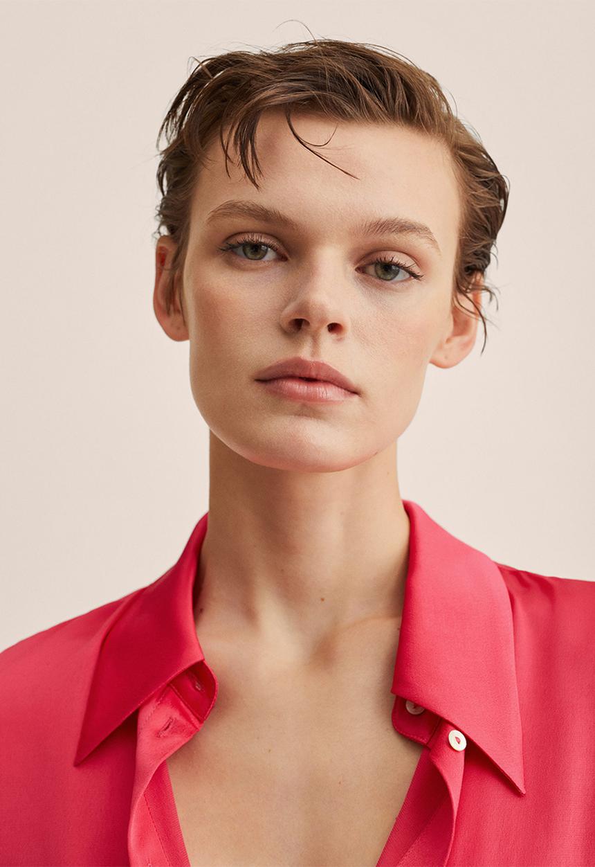 MANGO - Shirt priscila - bright pink