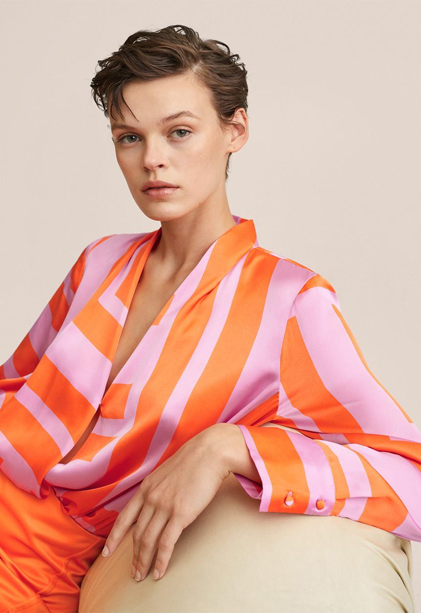 MANGO - Blouse cris - orange