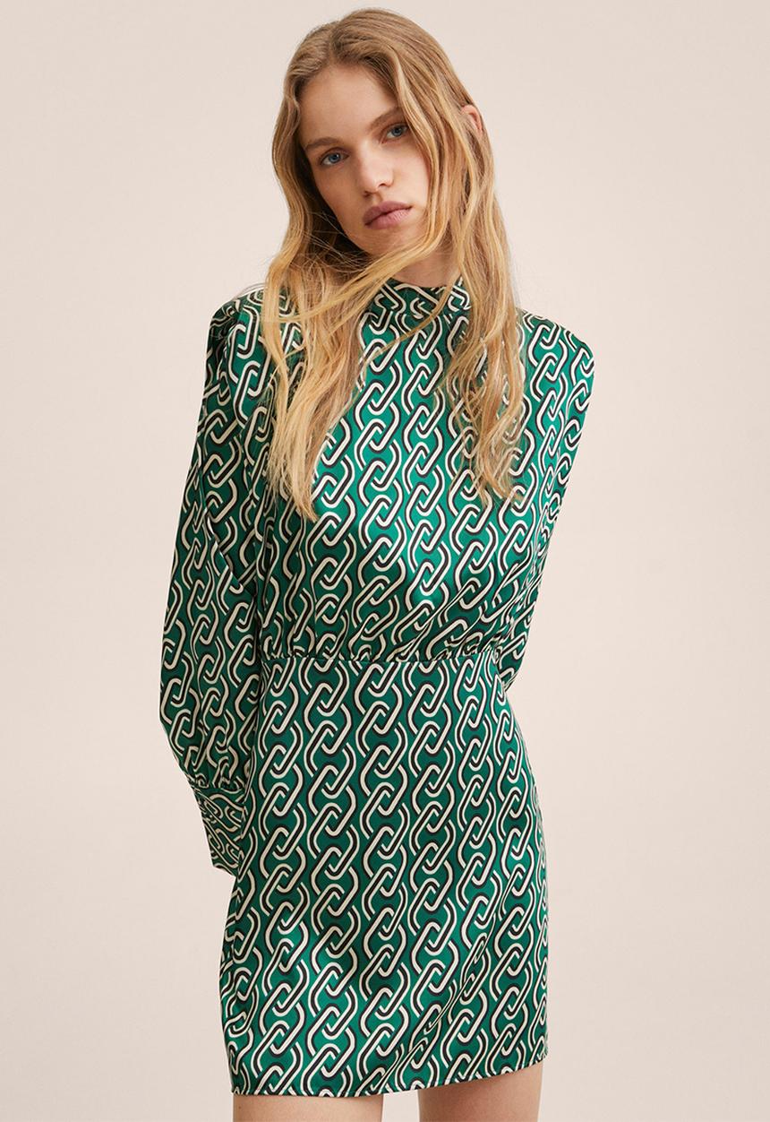 MANGO - Dress vega - green
