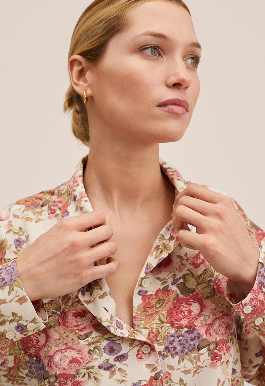 MANGO - Shirt new - light beige