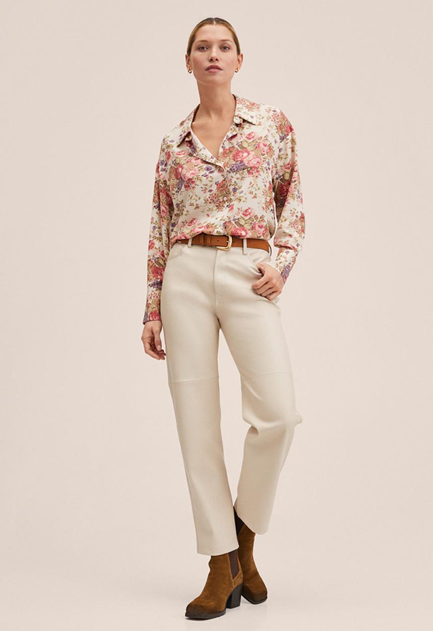 MANGO - Shirt new - light beige