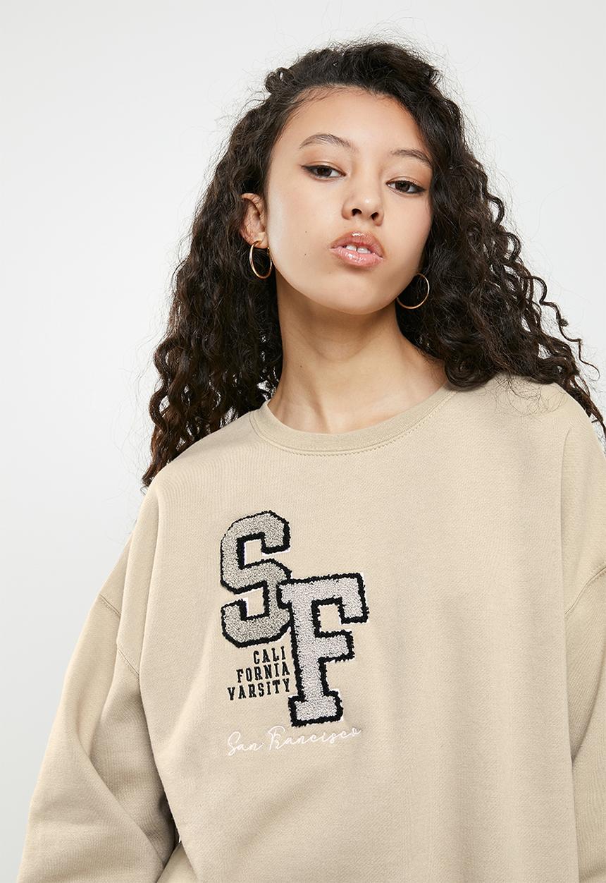 Factorie - Os graphic crew - brown mushroom/san fran