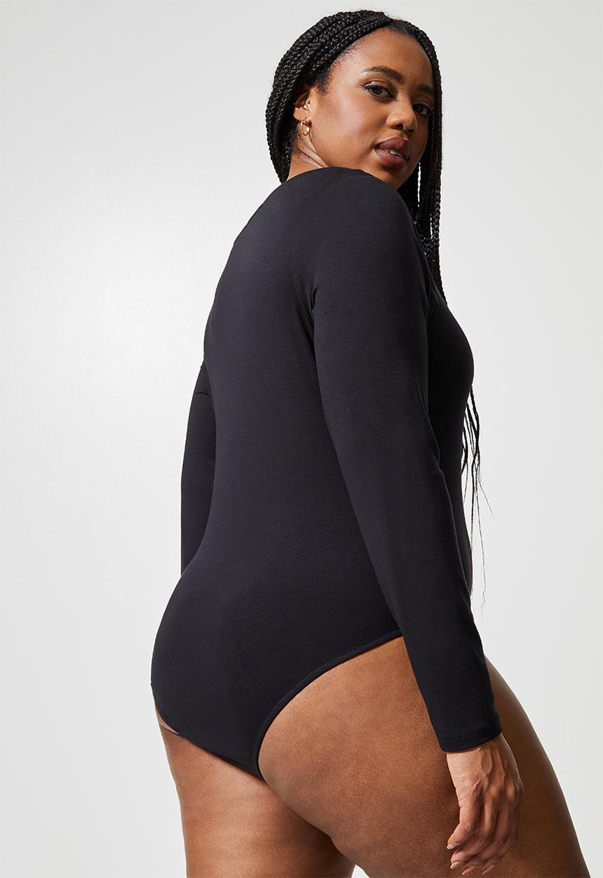 Superbalist - 2 Pack slash neck bodysuit - black & white