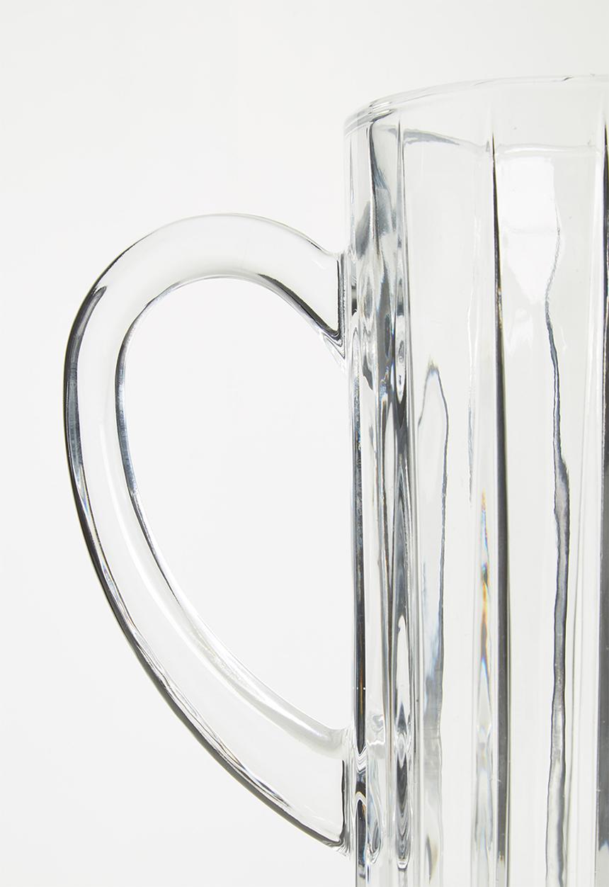 Jenna Clifford - Hand pressed jug - clear