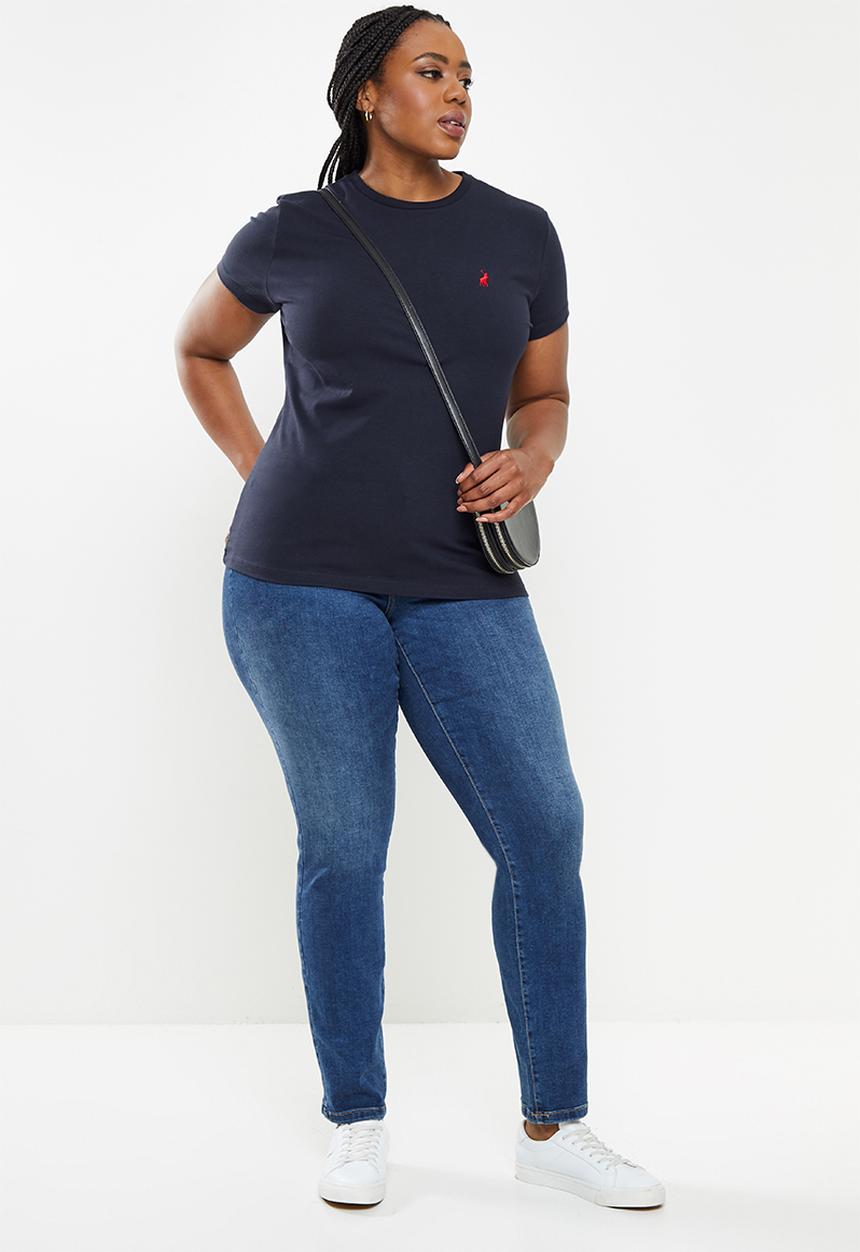 POLO - Plus allie short short pony stretch t-shirt - navy