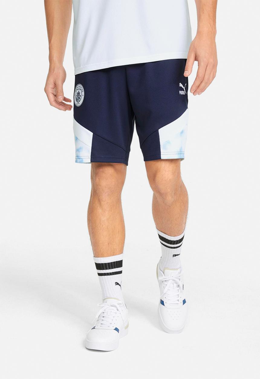PUMA - Man City FC Iconic MCS Mesh Football Shorts - Navy/white