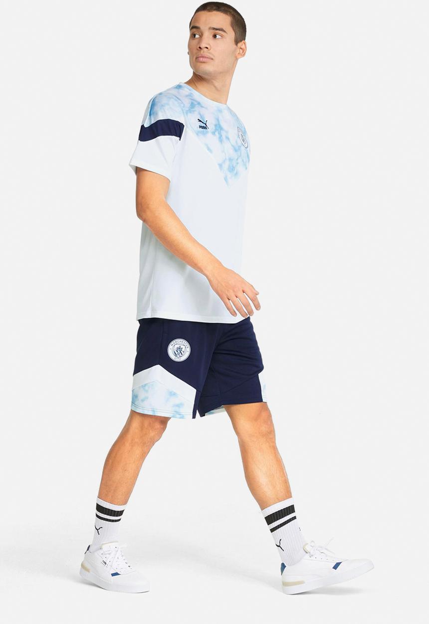 PUMA - Man City FC Iconic MCS Mesh Football Shorts - Navy/white