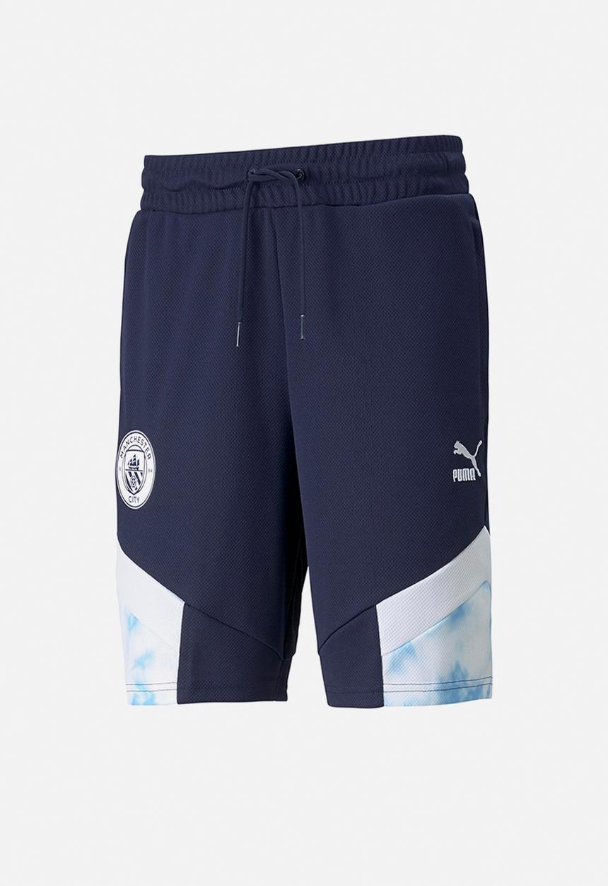 PUMA - Man City FC Iconic MCS Mesh Football Shorts - Navy/white