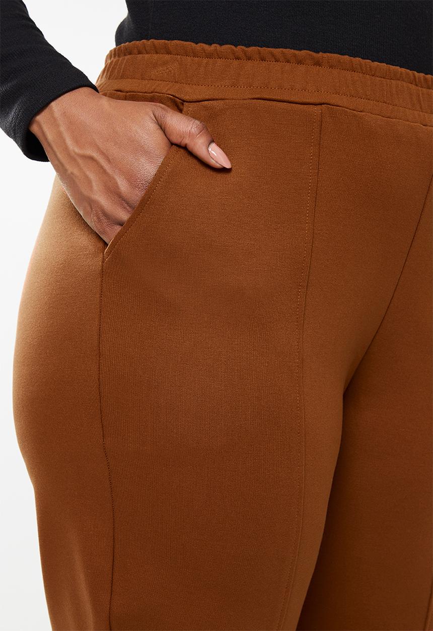 Me&B - Plus straight leg trousers - tan