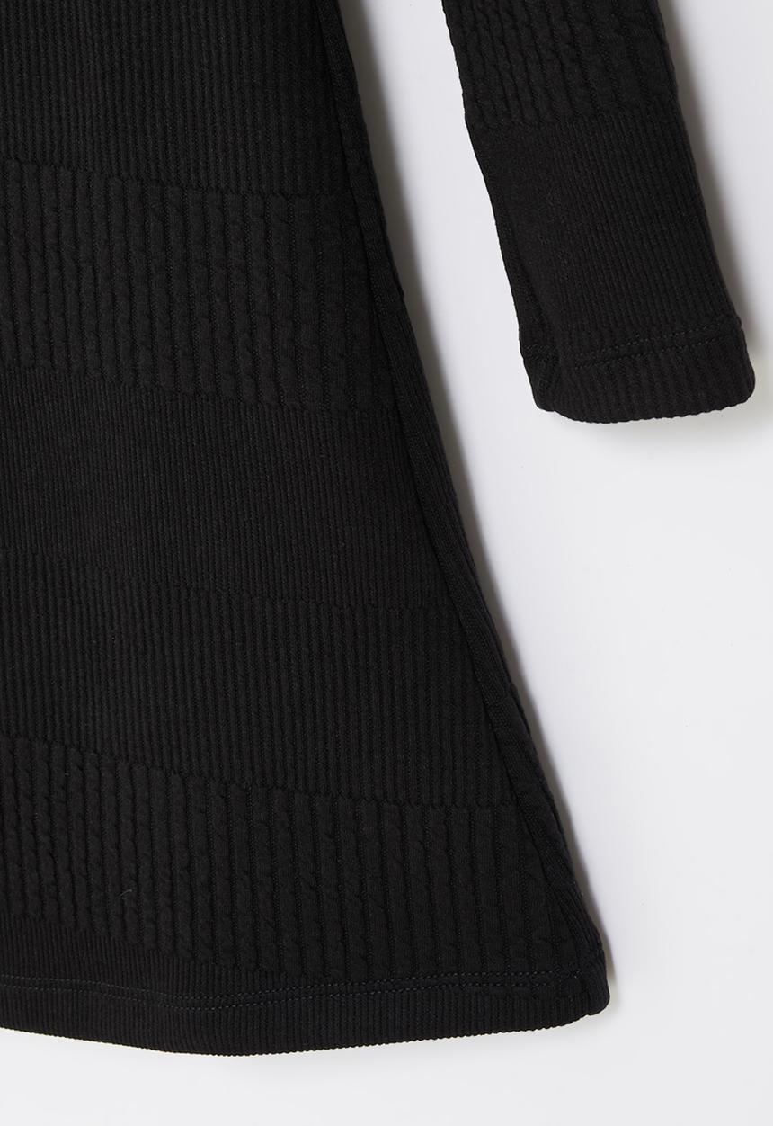 Superbalist - Rib bodycon dress - black
