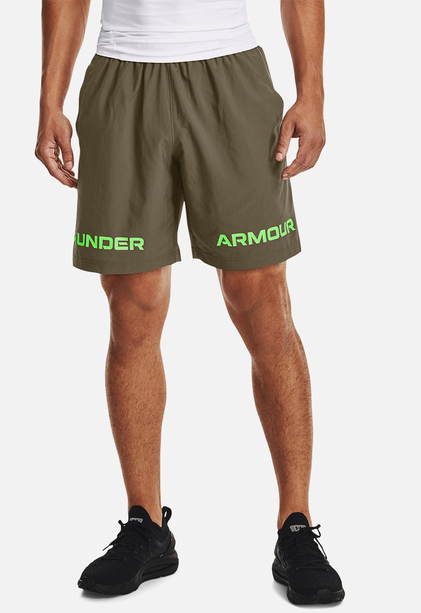 Under Armour - UA Woven Graphic Wordmark Shorts - Khaki