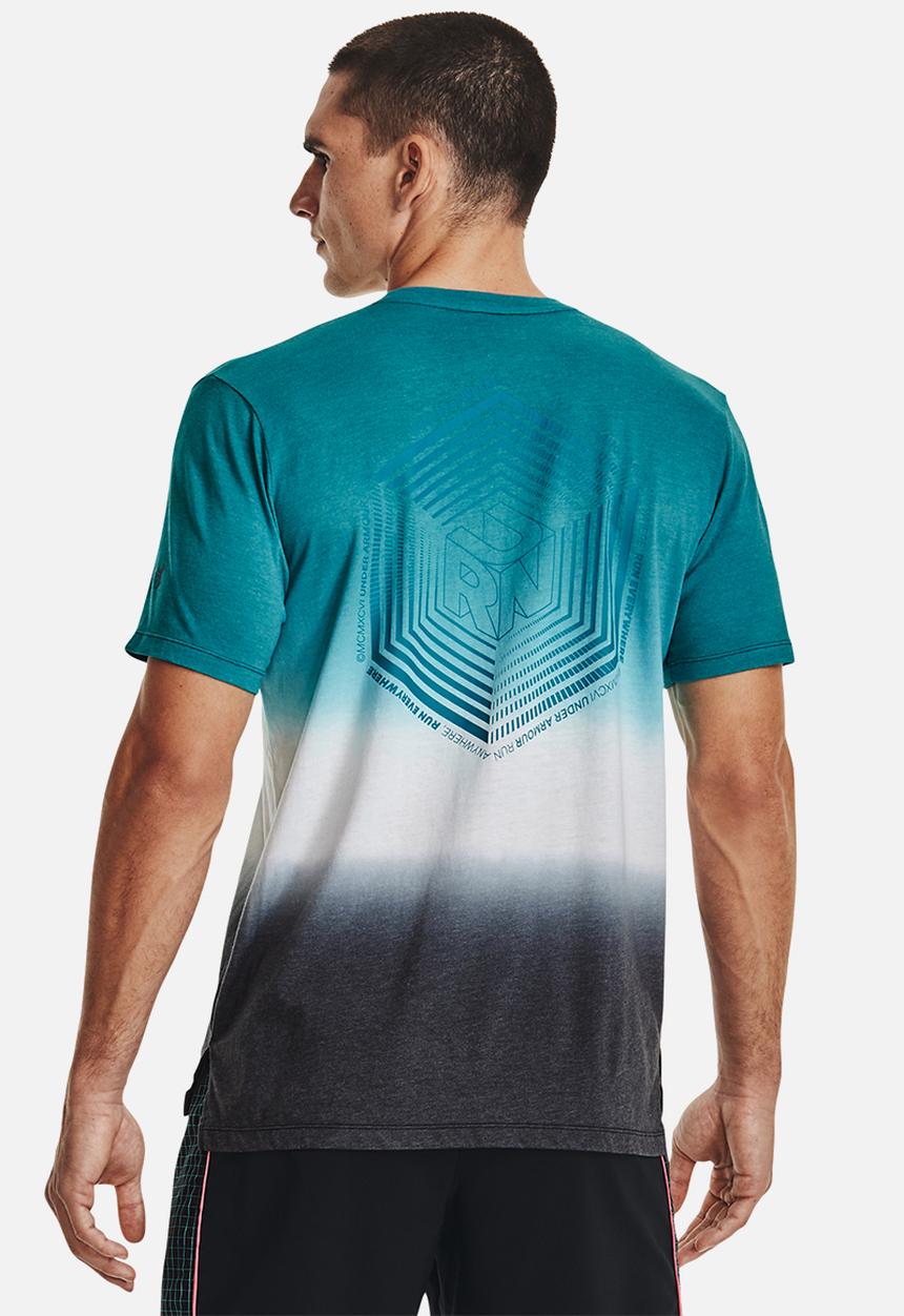 Under Armour - UA Run Anywhere Short Sleeve Tee  -Blue /  multi 