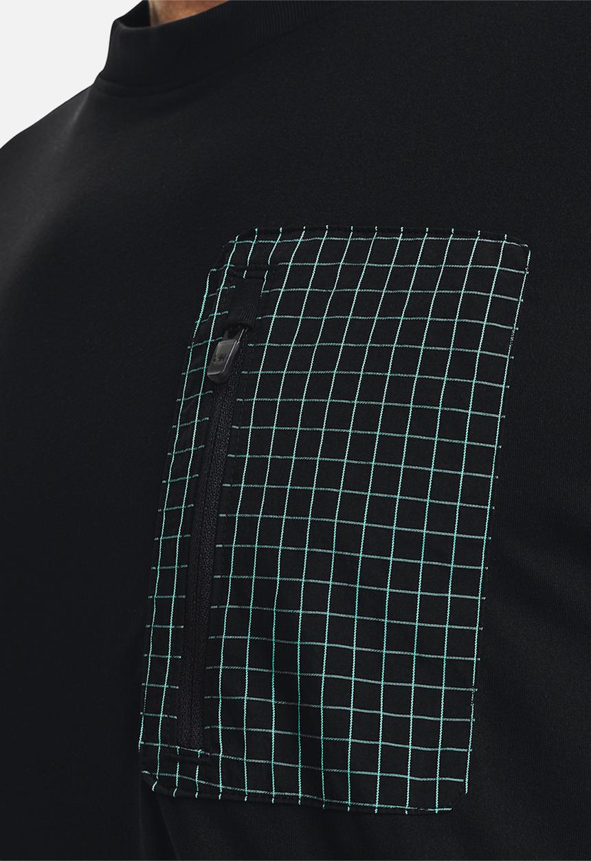 Under Armour - UA Run Anywhere Long Sleeve - Black & Electro Pink