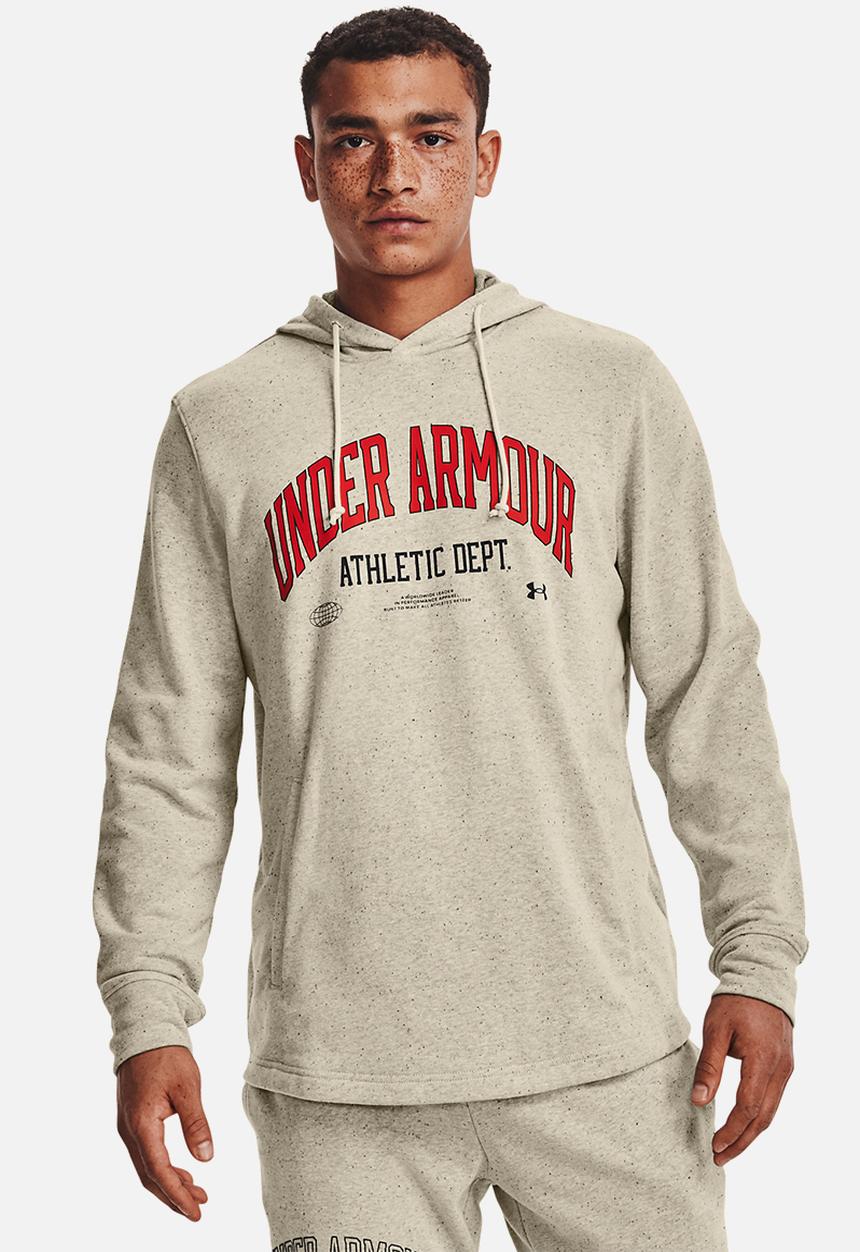 Under Armour - UA Rival Terry Athletic Dept. Hoodie - Stone