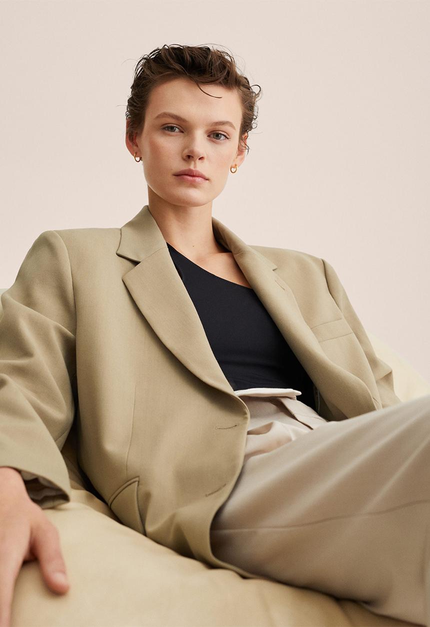 MANGO - Blazer nicole - light beige