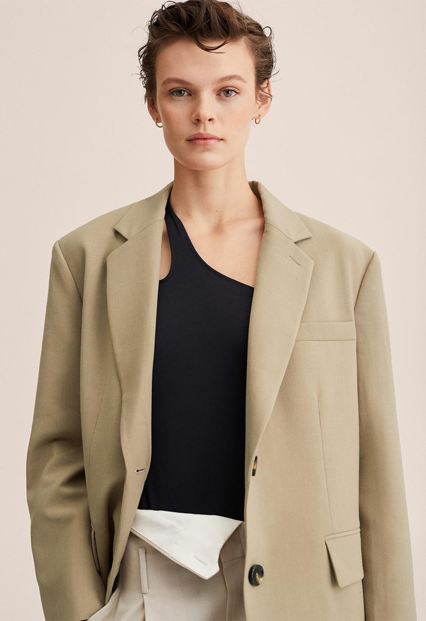 MANGO - Blazer nicole - light beige