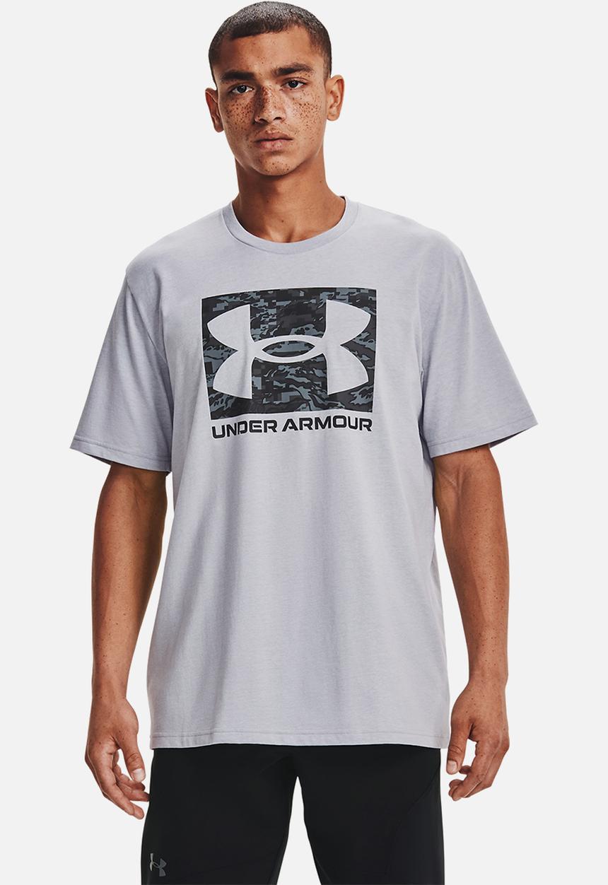 Under Armour - UA ABC Camo Boxed Logo Short Sleeve Tee -  Grey