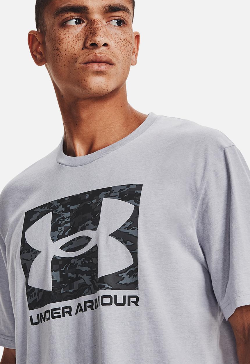 Under Armour - UA ABC Camo Boxed Logo Short Sleeve Tee -  Grey