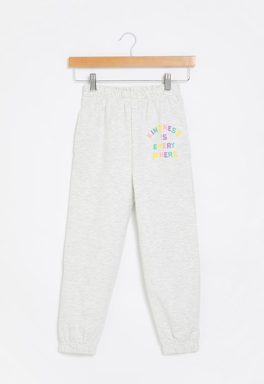 Superbalist Kids - Printed jogger - grey melange