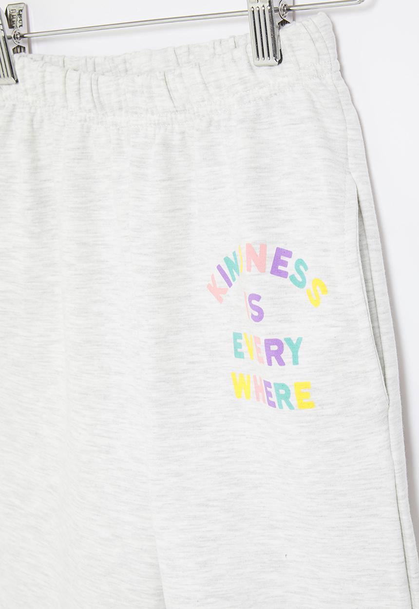 Superbalist Kids - Printed jogger - grey melange