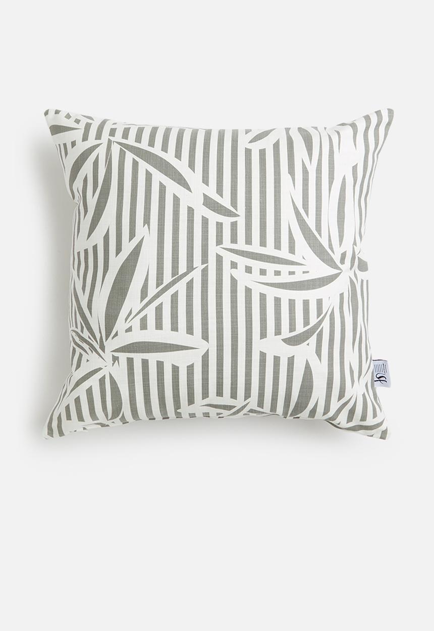 Sixth Floor - Bamboo knights cushion cover - grey