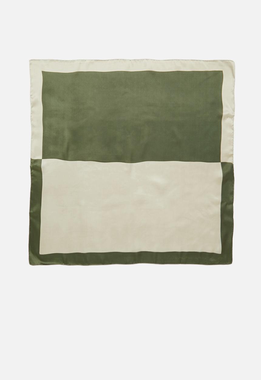 Superbalist - Colourblock neckerchief - green & cream