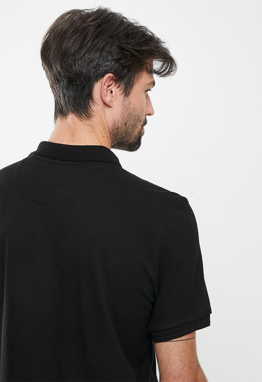 Original Penguin - Raised rib polo - true black