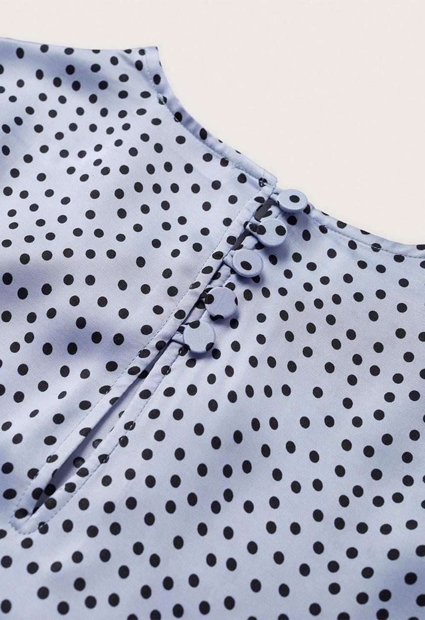 MANGO - Blouse tippy - mid blue