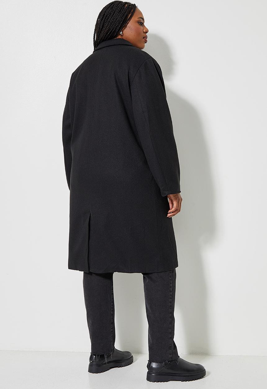 Superbalist - Midi blazer coat - black