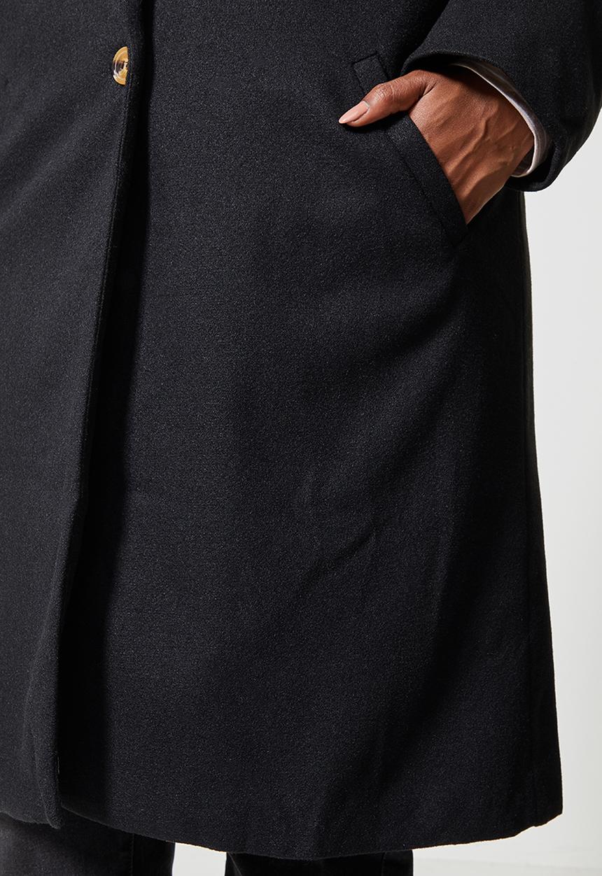Superbalist - Midi blazer coat - black