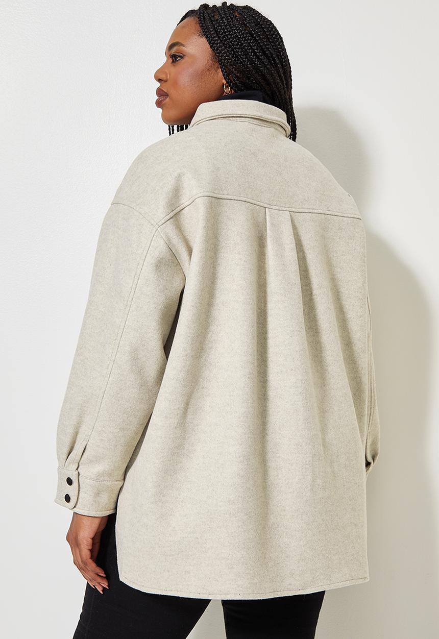 Superbalist - Melton over shirt - oatmeal