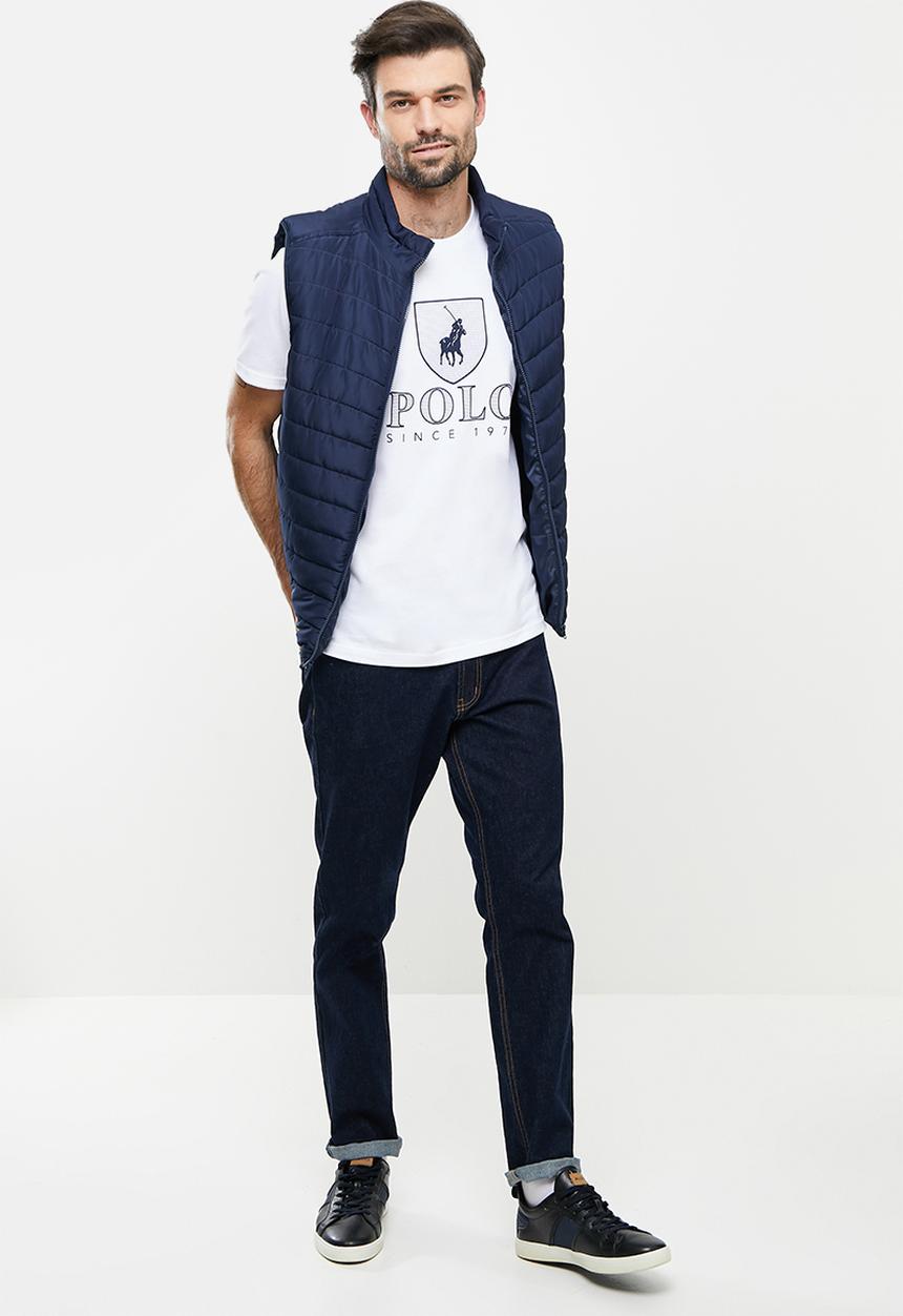 POLO - Cory Crest crew neck Short sleeve Tee  - White