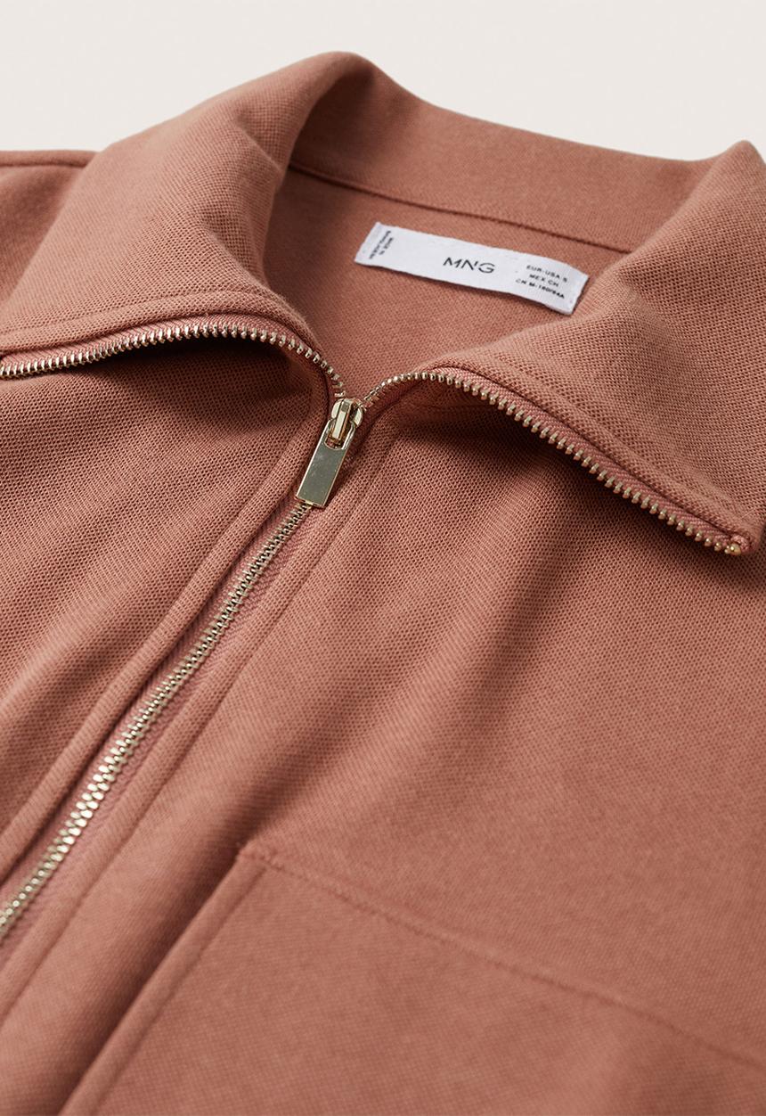 MANGO - Sweatshirt pique2 - pink