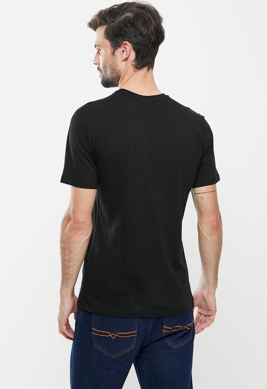 POLO - Flocked Bold Logo SS Tee - Black