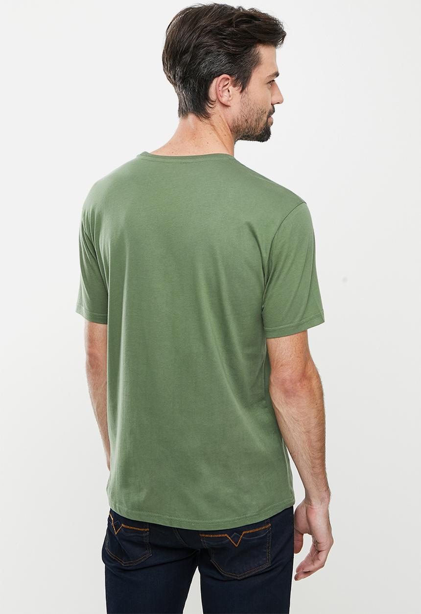 POLO - Plain CN Short Sleeve Tee - Green
