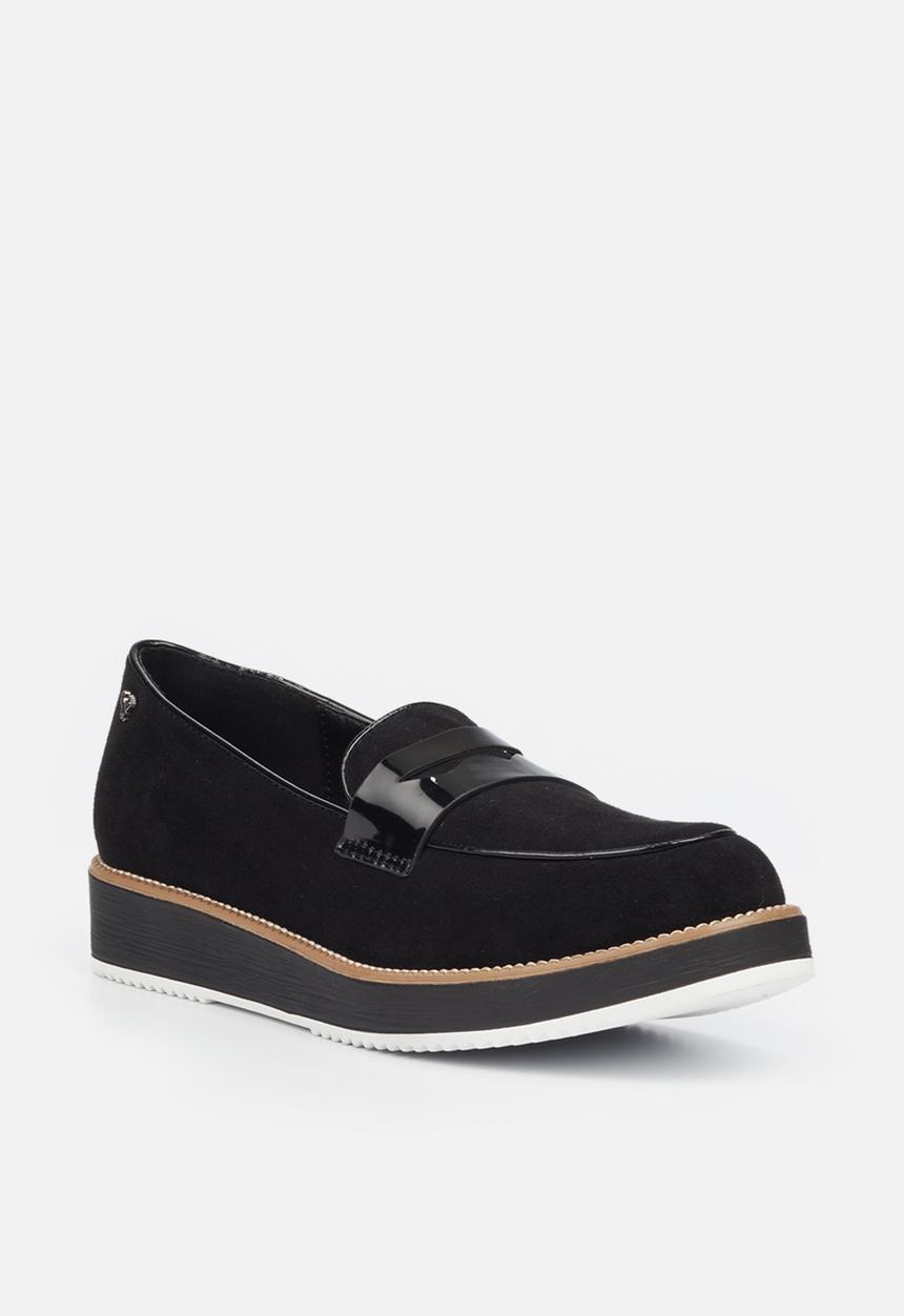 Butterfly Feet - Azalea 4 flatform loafer - black
