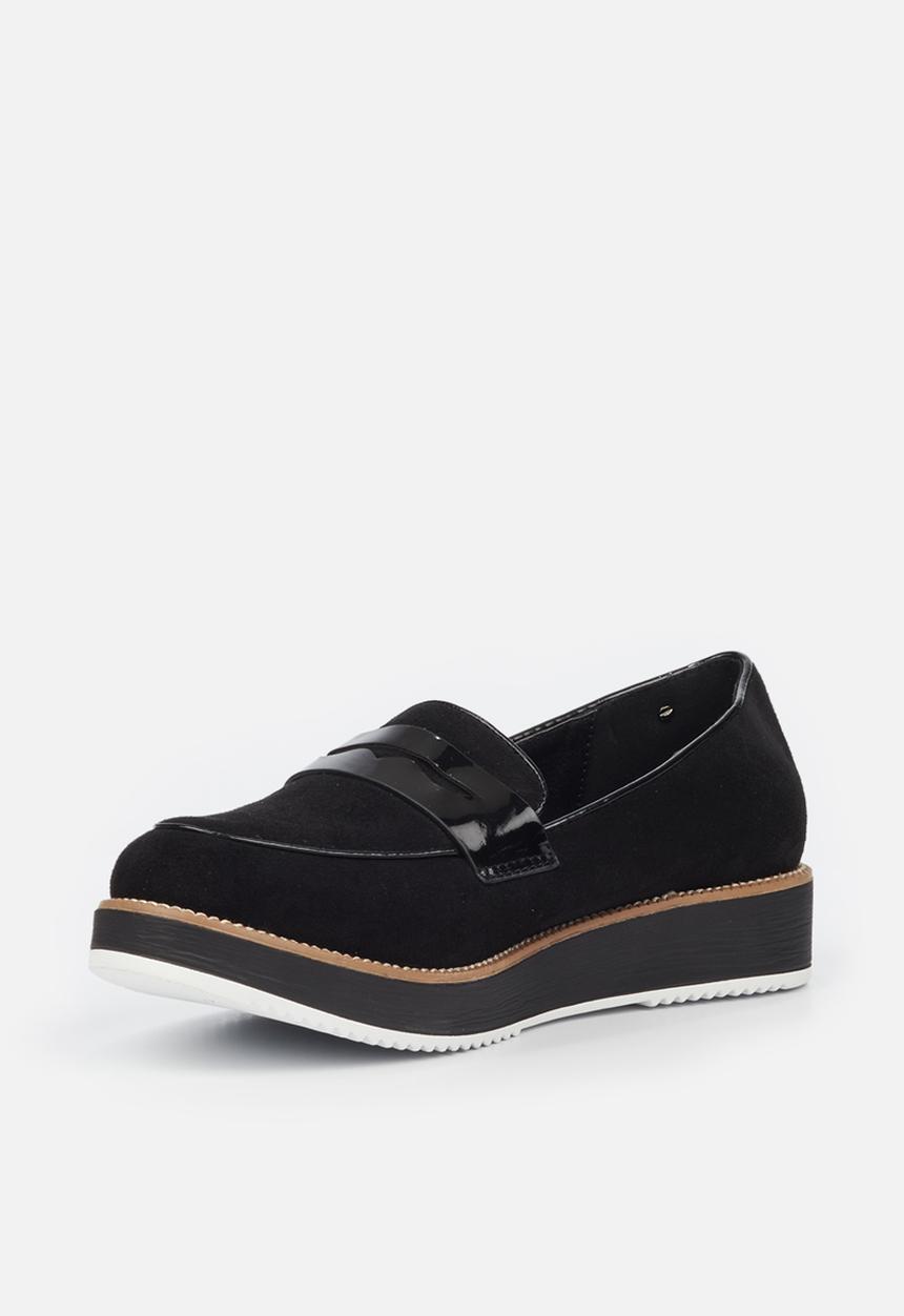 Butterfly Feet - Azalea 4 flatform loafer - black