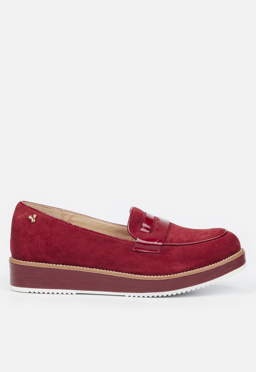 Butterfly Feet - Azalea 4 flatform loafer - red
