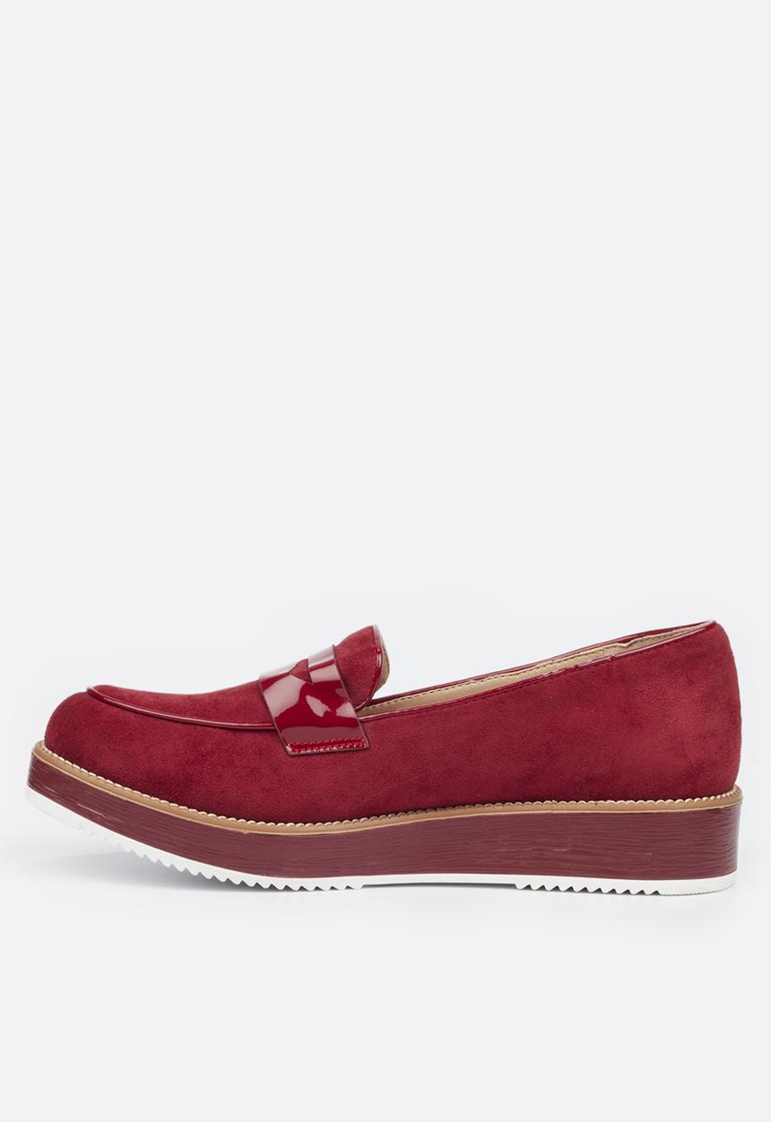 Butterfly Feet - Azalea 4 flatform loafer - red