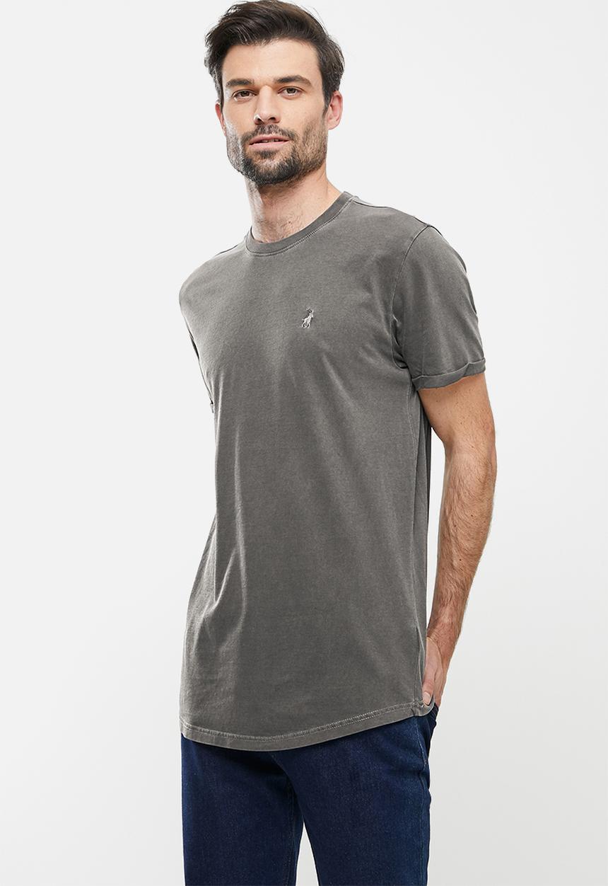 POLO - PJC  Overdyed SS Tee - Charcoal